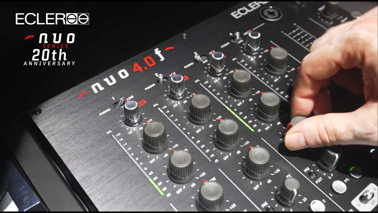 ECLER NUO4.0F (ブラック) アナログDJミキサー 4Ch エクラー | 島村