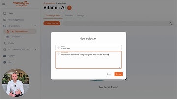Configure your “Knowledge Bases” on VitaminAI.app - Best AI app to manage your content