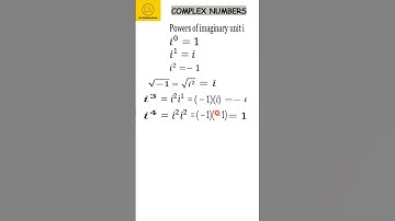 COMPLEX NUMBERS | Powers of imaginary unit i | imaginary values | #shorts | @mrs.mathematician5723