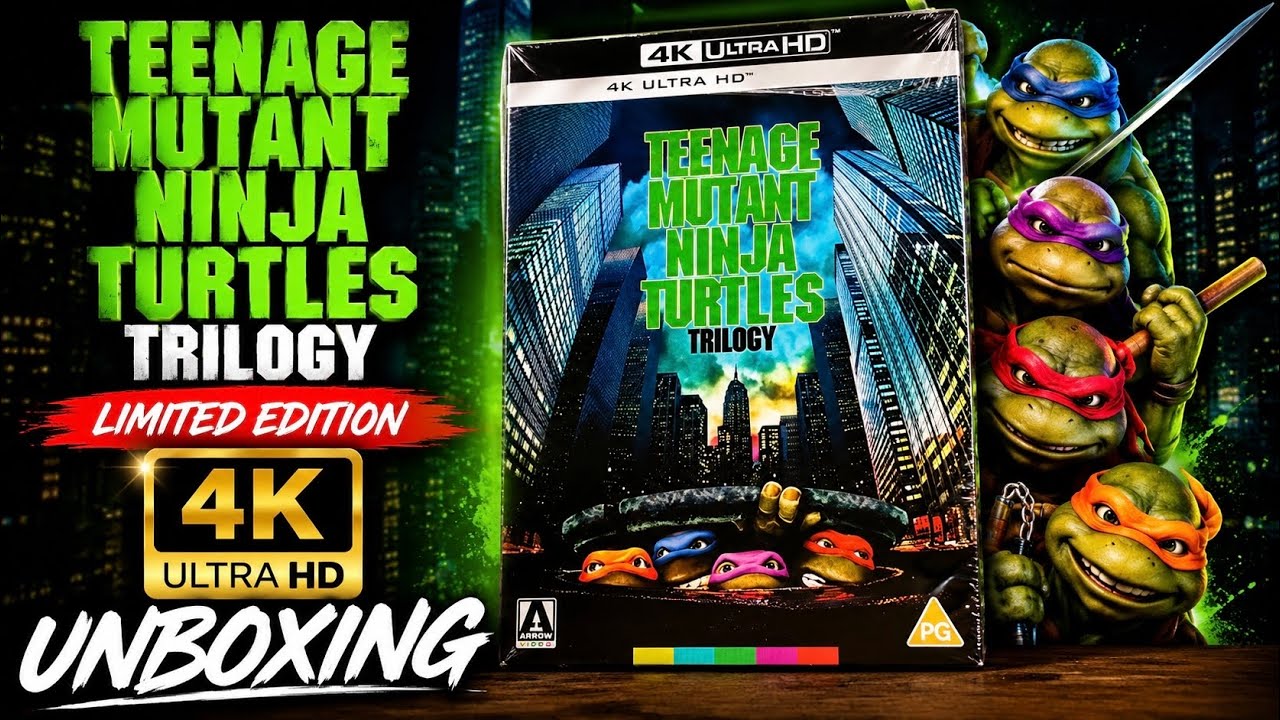 Teenage Mutant Ninja Turtles Trilogy Limited Edition 4K UHD Unboxing