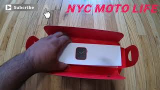 Apple Watch series 6 Gps+cellular 44mm (Product)red Aluminum case with  red sport loop Unboxing[E#56