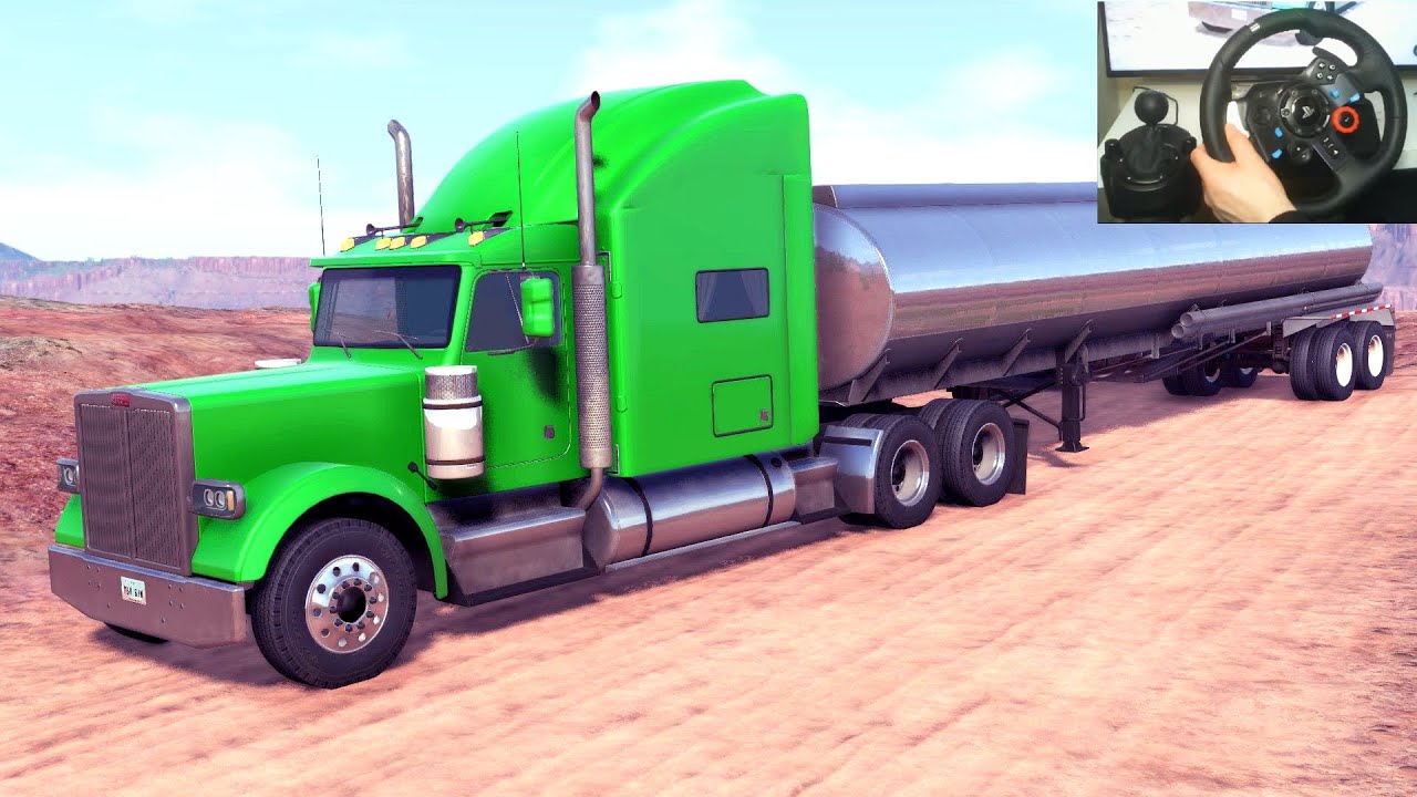 BeamNG Drive - T75 Uni Connect Truck Tranporting 34000 L of Diesel | Logitech G29 Gameplay
