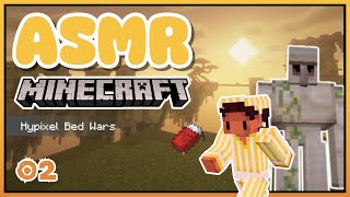 Minecraft ASMR - Hypixel Bed Wars 💤 Whispered Gameplay &amp; Mechanical Keyboard Clicks [02]