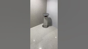 Granite Countertops DIY - Automatic Pop Up Kitchen Socket - Hidden Plug Socket