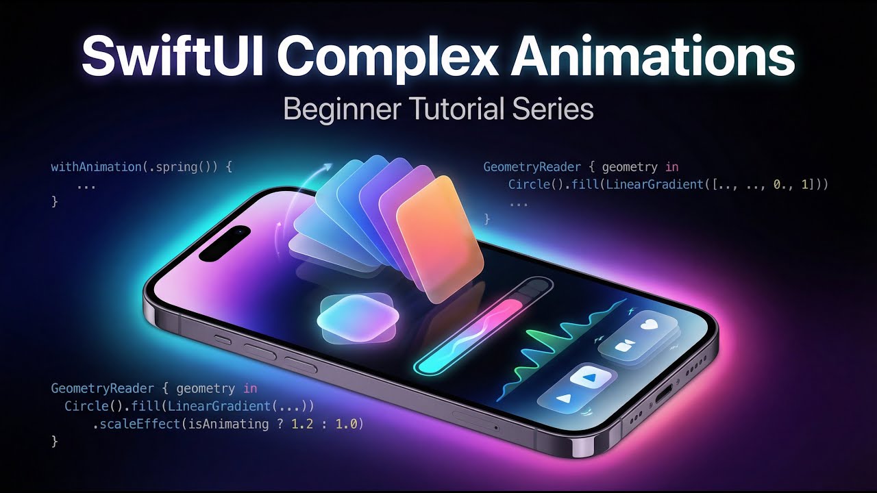 SwiftUI Complex Animations - Beginner Tutorial Series #swiftui - YouTube