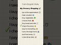 My Grocery Shopping 🛒 | Calm English Daily