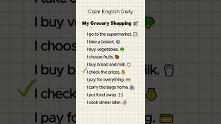 My Grocery Shopping 🛒 | Calm English Daily