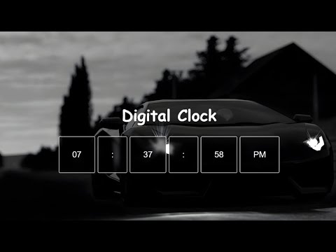 How To Create Digital Clock Using HTML CSS & JavaScript | Display Time Using JavaScript