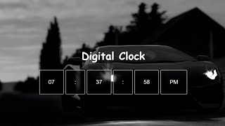 How To Create Digital Clock Using HTML CSS & JavaScript | Display Time Using JavaScript