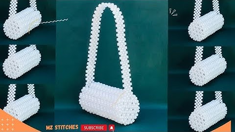 How to make a designed HANDMADE BEADED BAG//DIY Beaded Bag//DIY TUTORIAL