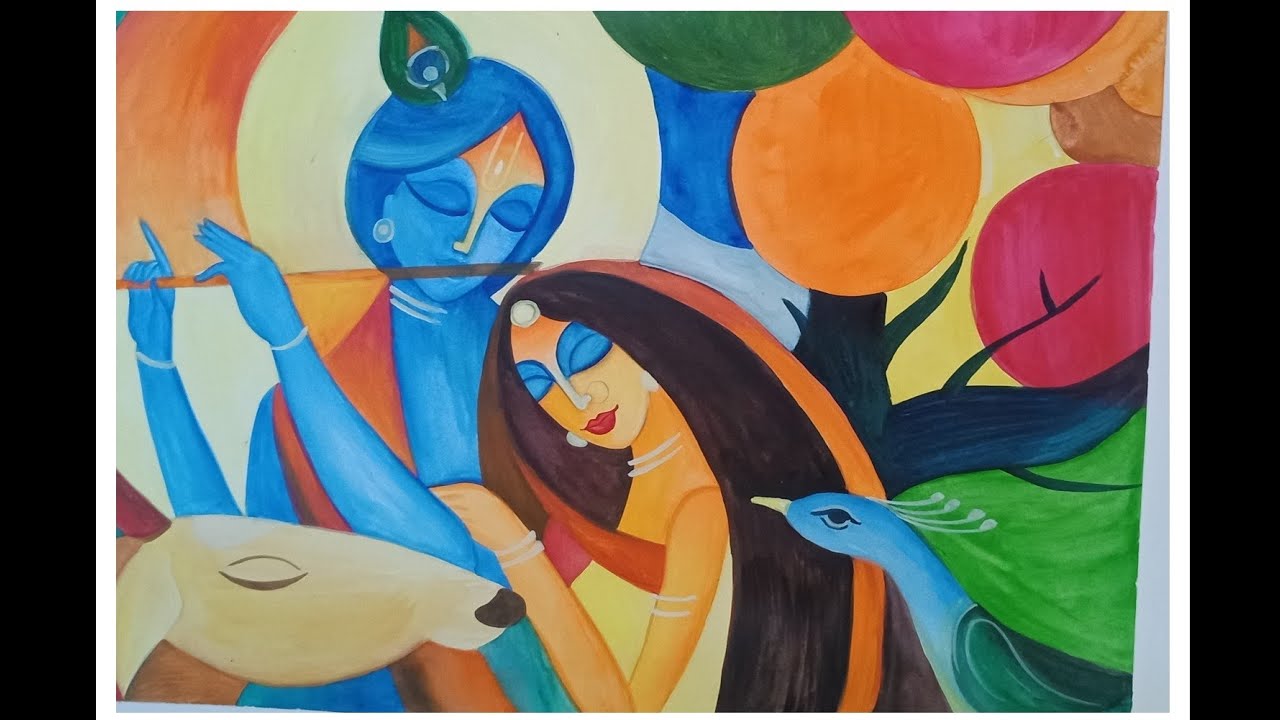 Krishna Painting Images, Stock Photos & Vectors | Shutterstock