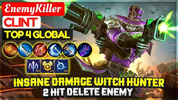 CLINT GOD MODE IN THIS BROKEN CRITICAL BUILD AND EMBLEM!!! 🔥| TOP GLOBAL CLINT BEST BUILD MLBB ✅