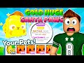 НУБ УКРАЛ GOLD HUGE SANTA PAWS В PET SIMULATOR X В РОБЛОКС?! ROBLOX