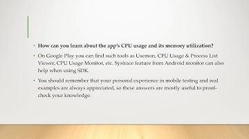 Mobile Testing interview questions Part 1