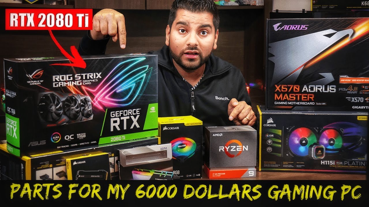 MY $6000 GAMING, STREAMING AND VIDEO EDITING PC BUILD COMPONENTS - YouTube