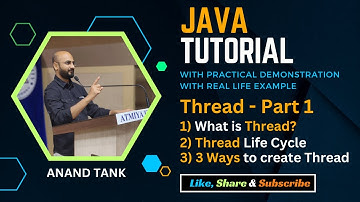 #40 Java Tutorial : Thread Part 1 - What is Thread?, Thread Life Cycle, Ways to create thread