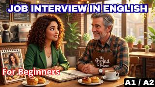 Learn English for WORK – 4 Job Interview Dialogues | A1/A2#english #learnenglish #englishspeaking