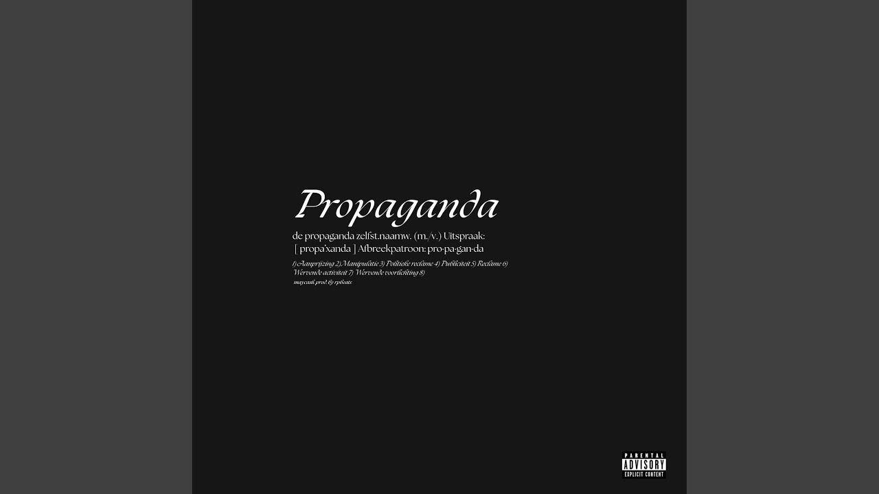 Watch Propaganda on YouTube Watch Propaganda on YouTube