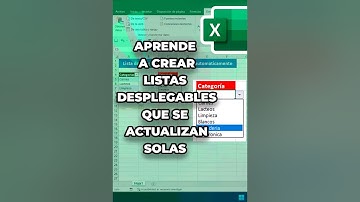 Crea una lista Desplegable Automática en Excel #excel #exceltutorial