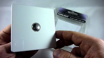 Varilight 1 Gang 6A 1 or 2 Way Push on/off Impulse Switch Screwless Premium White XDQP1S