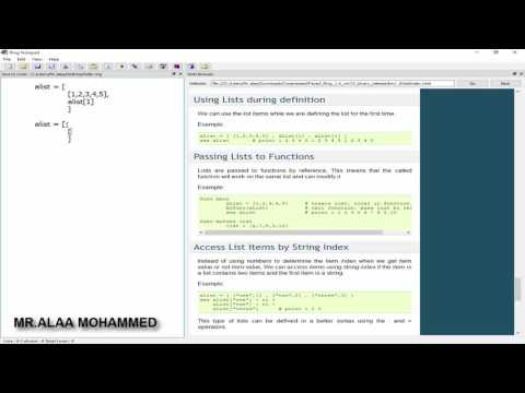 Using Lists during definition