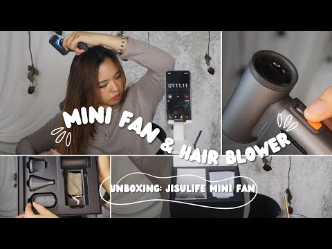 Portable HAIR BLOWER | Jisulife Mini Fan | UNBOXING
