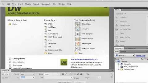 Introduction to Dreamweaver CS4 - Part 2