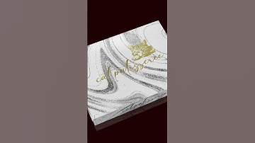 Premium Baklava Box Design | Gold Foil & Embossed Packaging Showcase