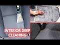FILTHY Interior Cleaning: Cloth Seats, Floor Mats, & PET Hair Removal on 15 Year Old Car