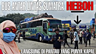 BIKIN HEBOH❗BUS ALS SAAT NAIK KAPAL DI PELABUHAN MERAK