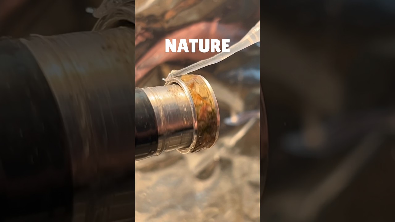 Making a sentimental ring with pieces of NATURE from a HOMETOWN!