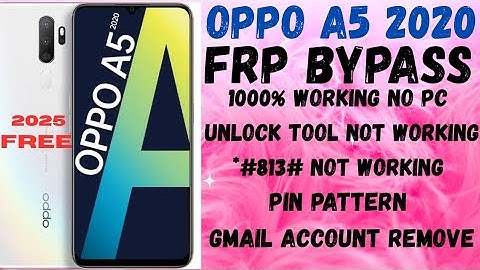 Oppo A5 2020 Frp Bypass | Without Pc | Google Account Lock Unlock 2025