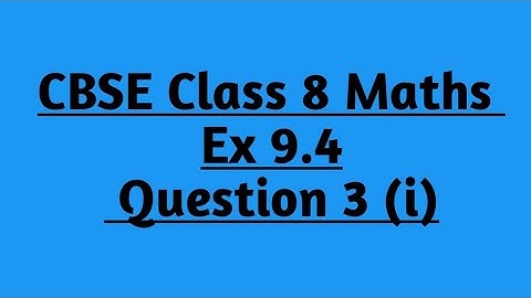 Ex 9.4 | Q-3(i)  | Algebraic Expression and Identities | Class 8 Maths | Chapter 9 | NCERT | CBSE |