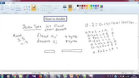 difference b\t float & double in c language
