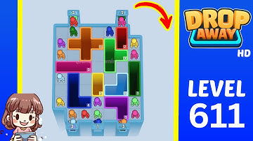 Drop Away Level 611 Solution Walkthrough