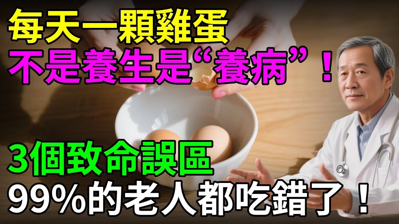 別再扔蛋黃了！醫生終於說出實話：真正傷害心血管的不是膽固醇，而是你錯誤的老習慣！#頤養之道 #老年生活 #養生 #老年健康
