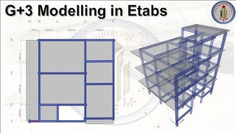 G+3 Building Modelling in ETABS | G+3 Residential building design in Etabs | Building design