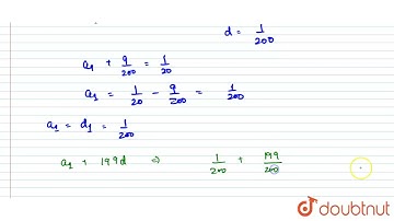 It the 10^(th) term of an A. P. is 1/20 and its 20^(th) term is 1/10, then the sum of its first ...