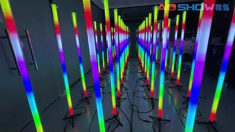 1.5M Ground 360Degrees LED Pixel Tube Control by Madrix