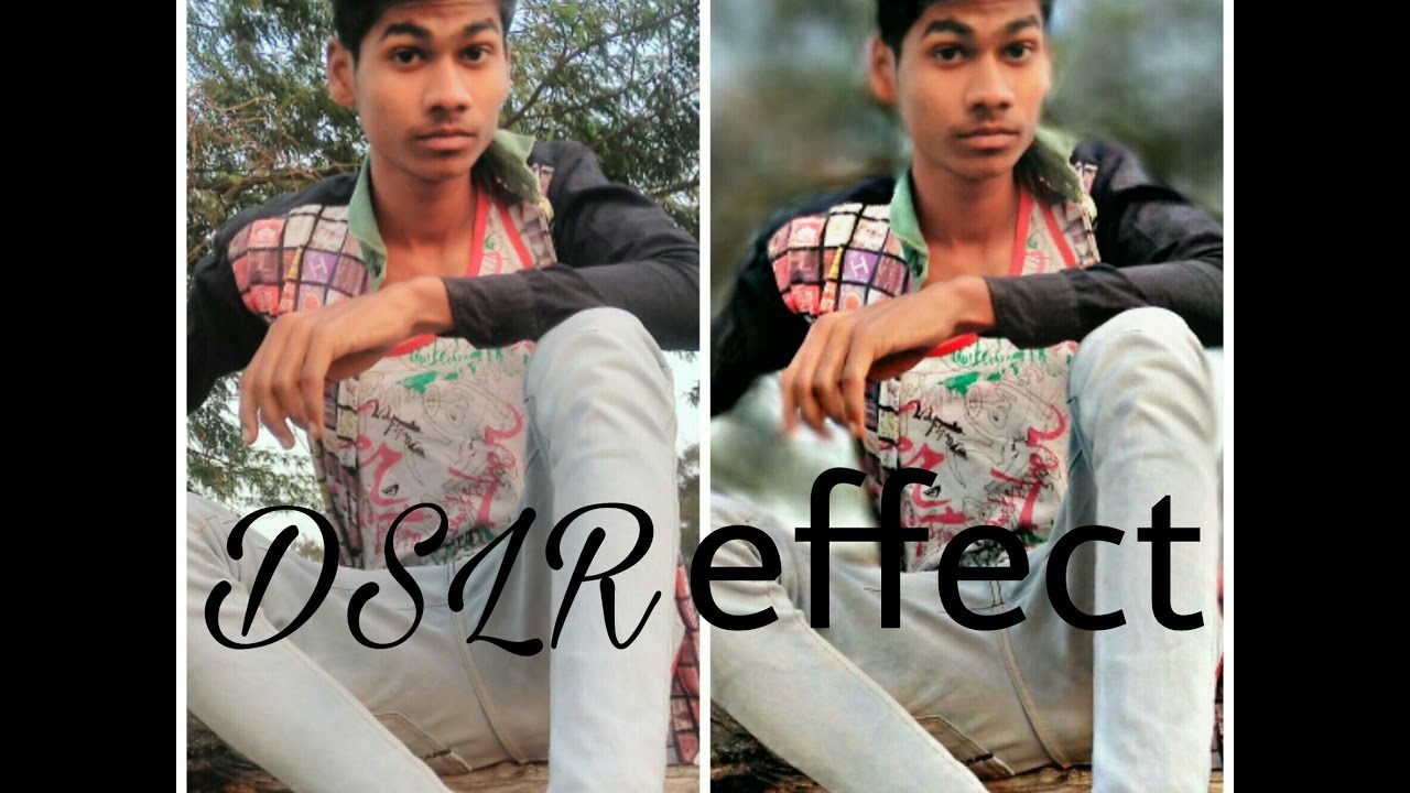 How to make DSLR effect using afterfocus application YouTube