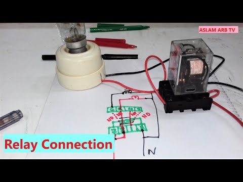 How to work relay, Relay Connection, 220VAC Relay Connection. রিলে কানেকশন বাংলা ।