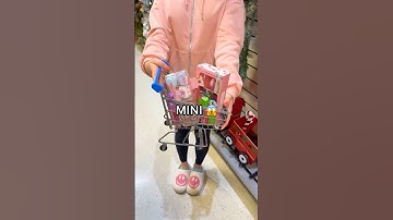 My Sister Buys Whatever FITS into a MINI SHOPPING CART! 😱🛍️🛒 *Target Shopping Spree*
