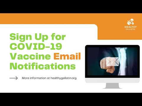 Sign Up for Gallatin County COVID-19 Vaccine Email Notifications