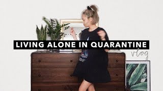 Living Alone in Quarantine | VLOG