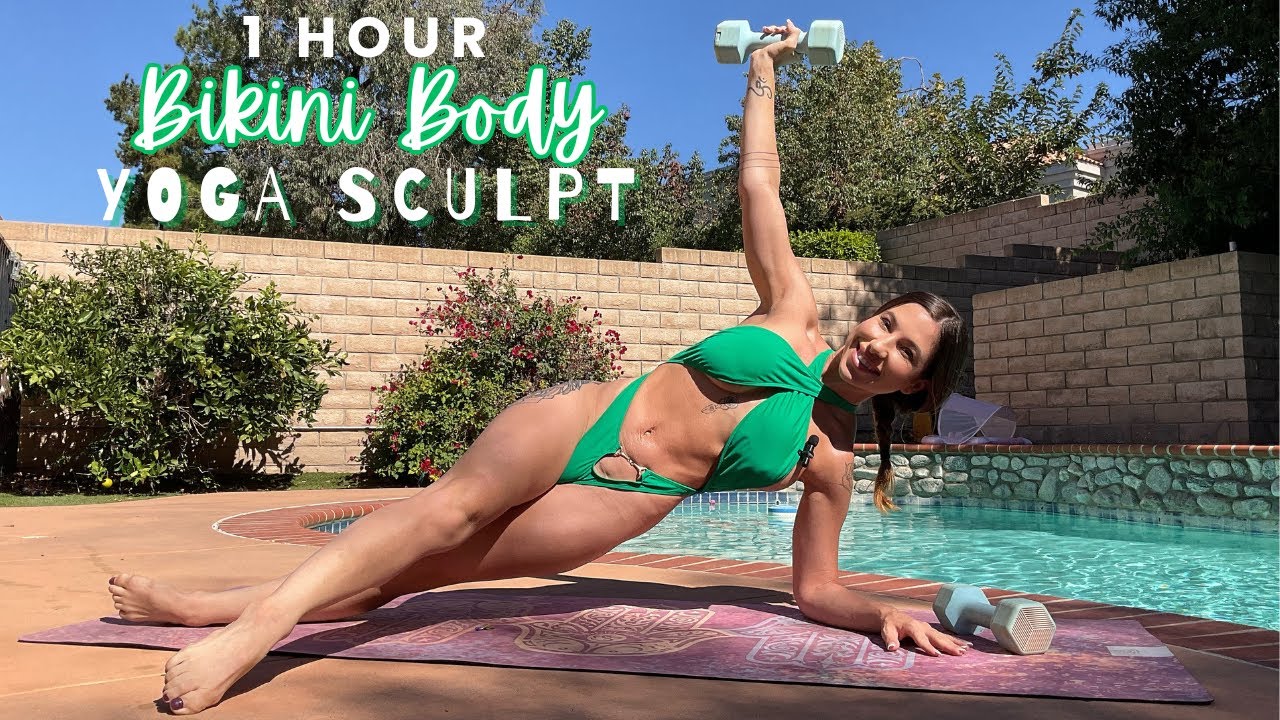 🌞 Bikini Body ABS & ARMS Yoga Sculpt | 1-Hour Poolside Workout Compilation