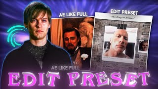 Ae - Like full @fictic_editz King of Memes Edit Preset made on Alight Motion💀🔥🗿(+ preset)