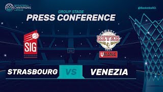 SIG Strasbourg v Umana Reyer Venezia - Press Conference