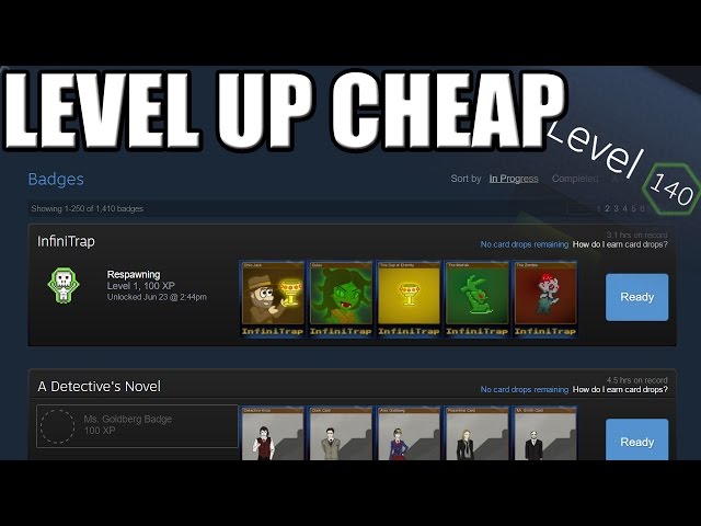 How to Level Up / Craft Badges on Steam for Cheap!!!, ~$0.20 each Badge