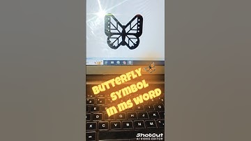 Butterfly 🦋 Ms Word Symbol Shortcut key 🔥✅ #shorts #video #tech  #youtube #channel