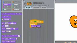 Scratch: Animating a Jack-o-Lantern